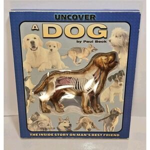 Uncover a Dog 3D Anatomy Book by Paul Beck EUC Educational 🐶📘